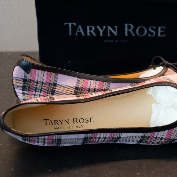 NEW! Taryn Rose Breck Plaid Pink Shoes Size 42. - Picture 4 of 11